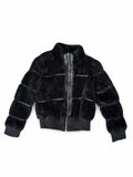 Kids Fur Bomber Zip Up Jacket