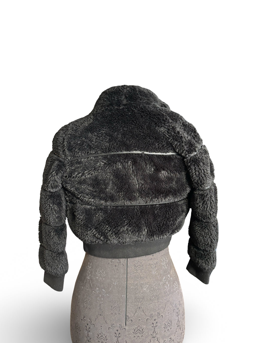 Kids Fur Bomber Zip Up Jacket