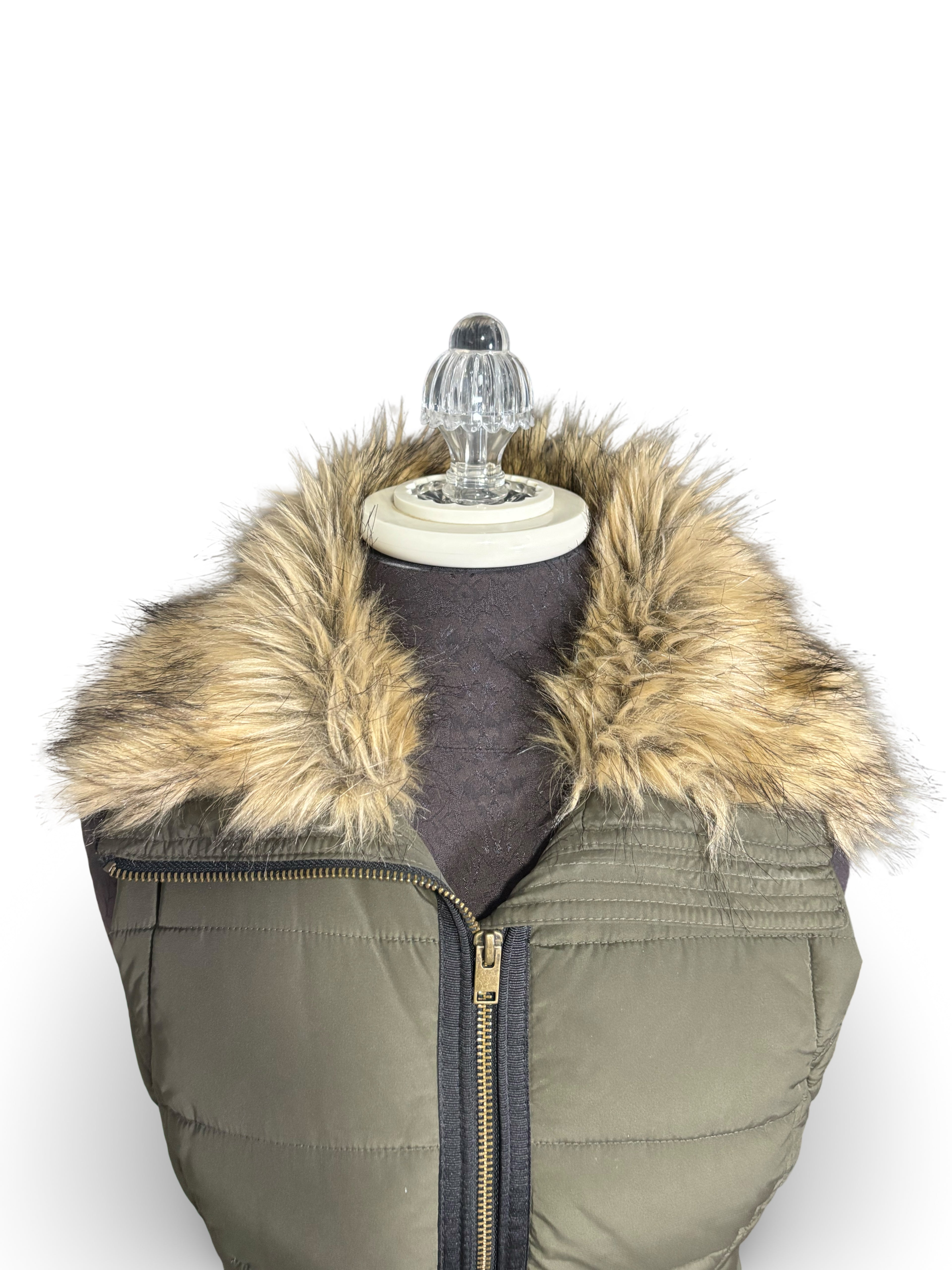 Maurices Fur Collared Puff Vest