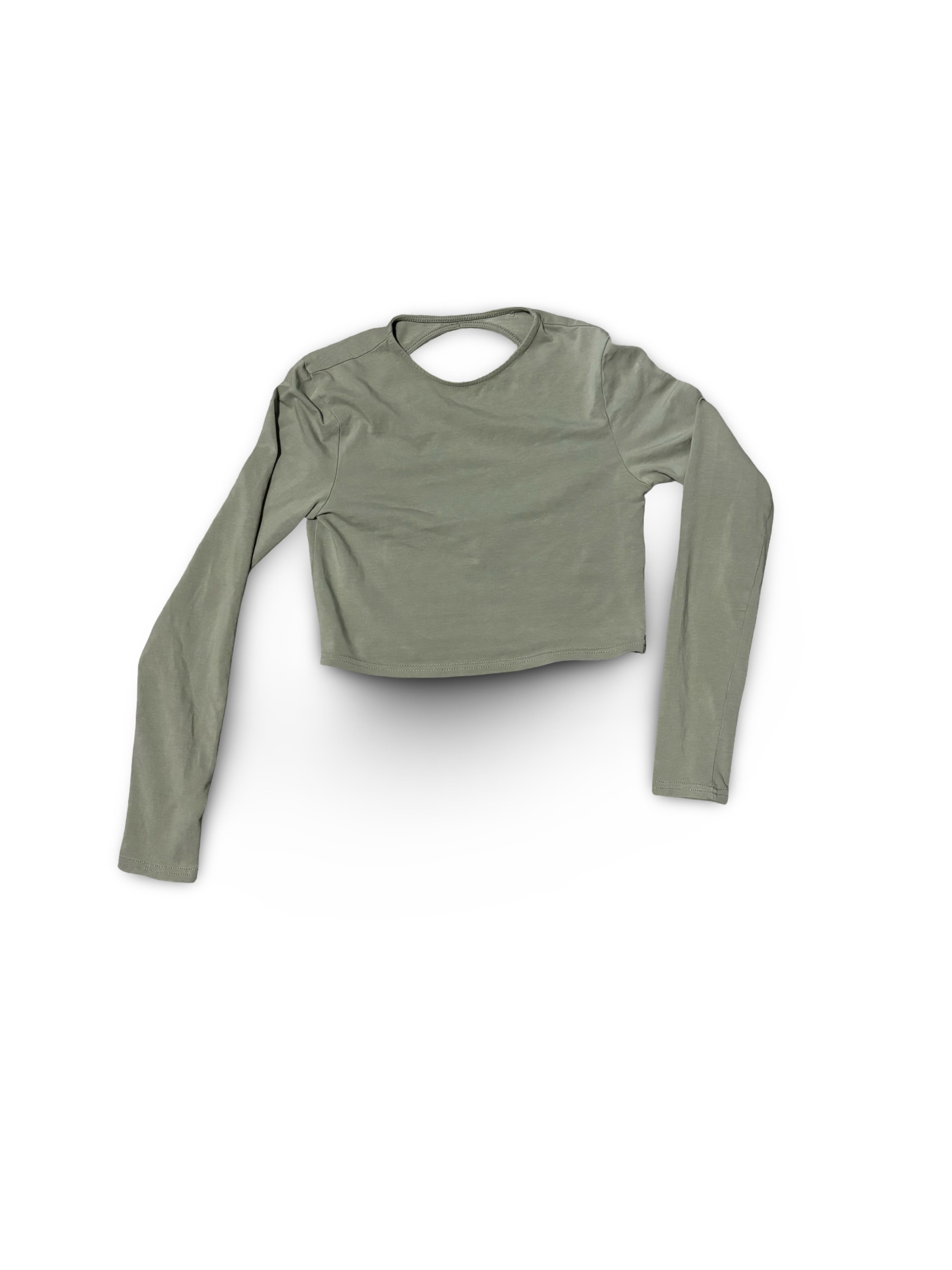 H&M Open Back Longsleeve Crop