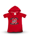 Husker Hooded Short Sleeve Top