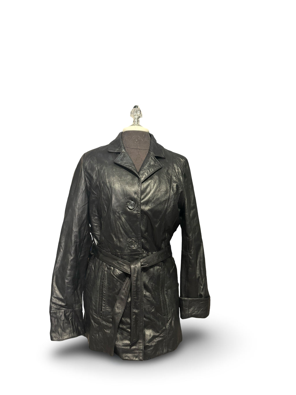Wilson’s Genuine Leather Tie Coat