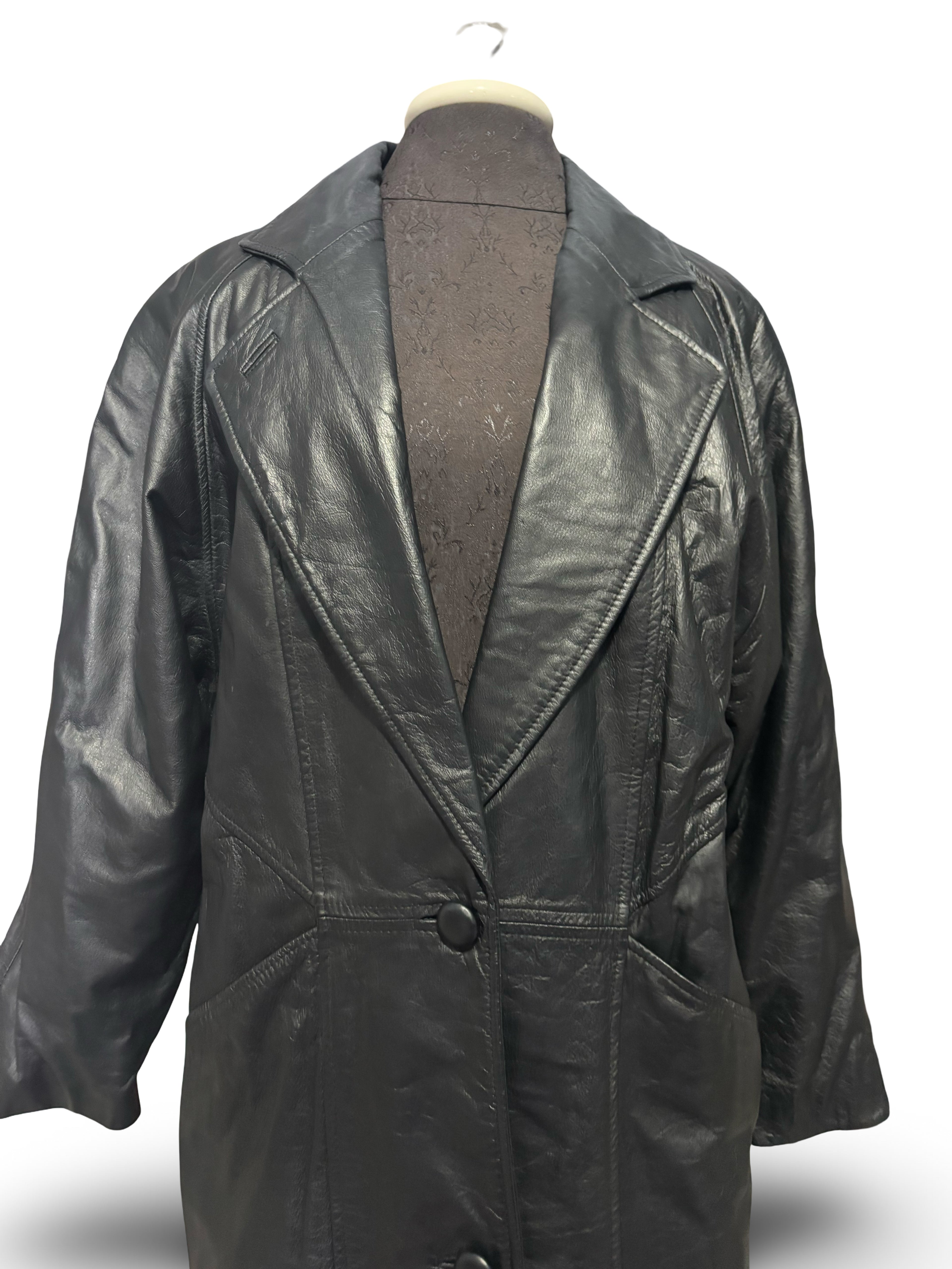 Bechamel Genuine Leather Trench Coat
