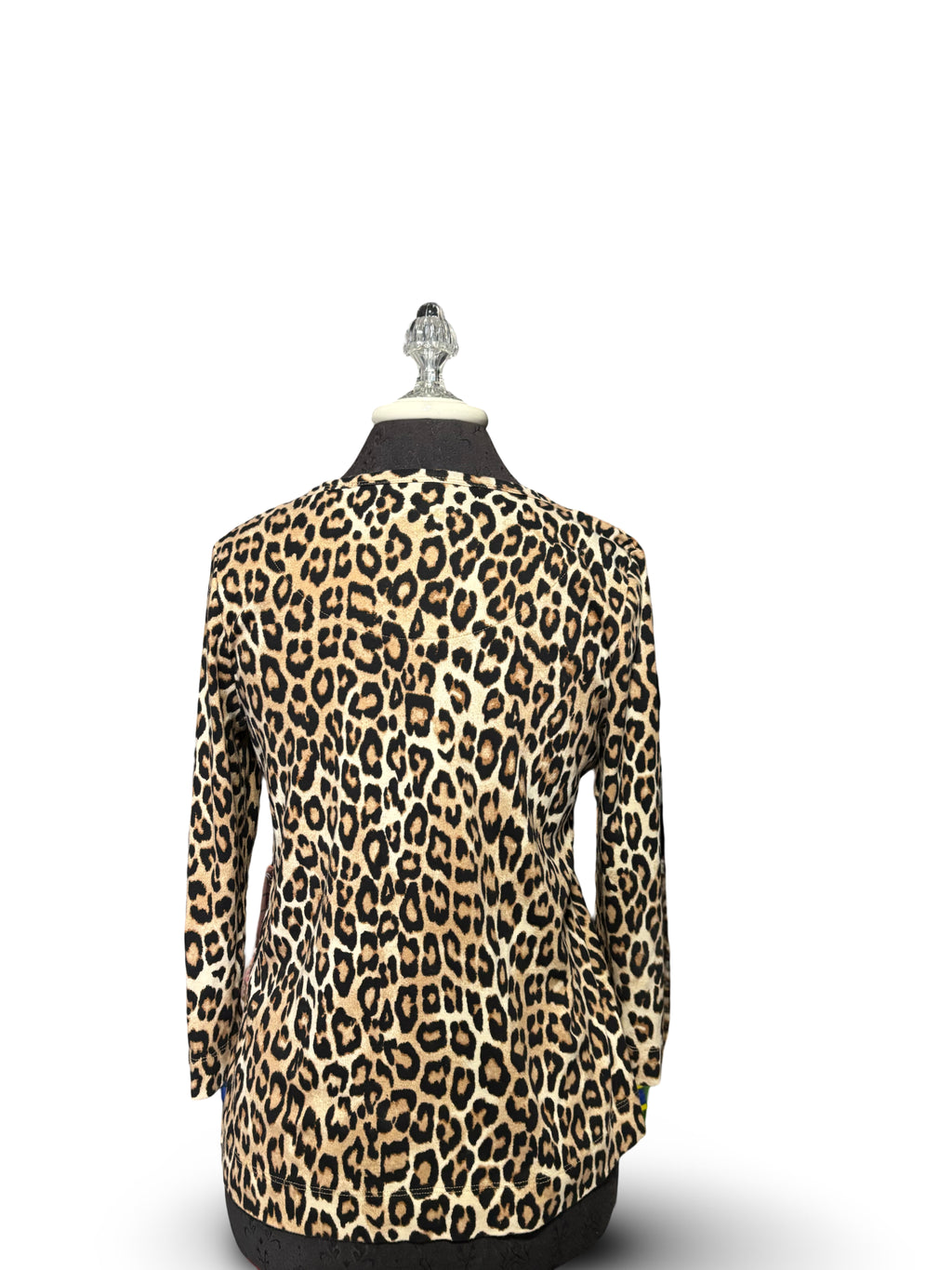 Chicos Longsleeve Leopard Print Top