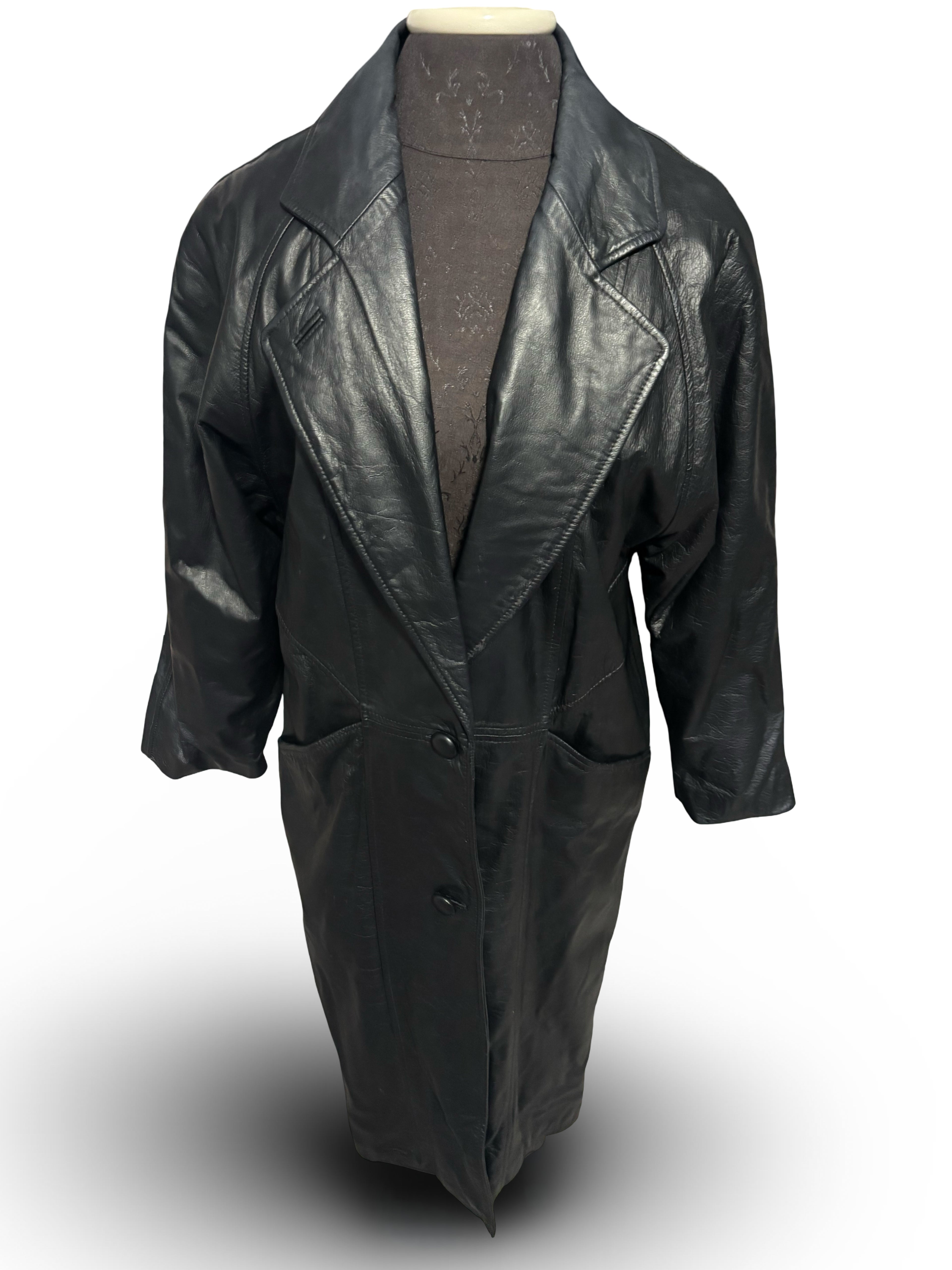 Bechamel Genuine Leather Trench Coat