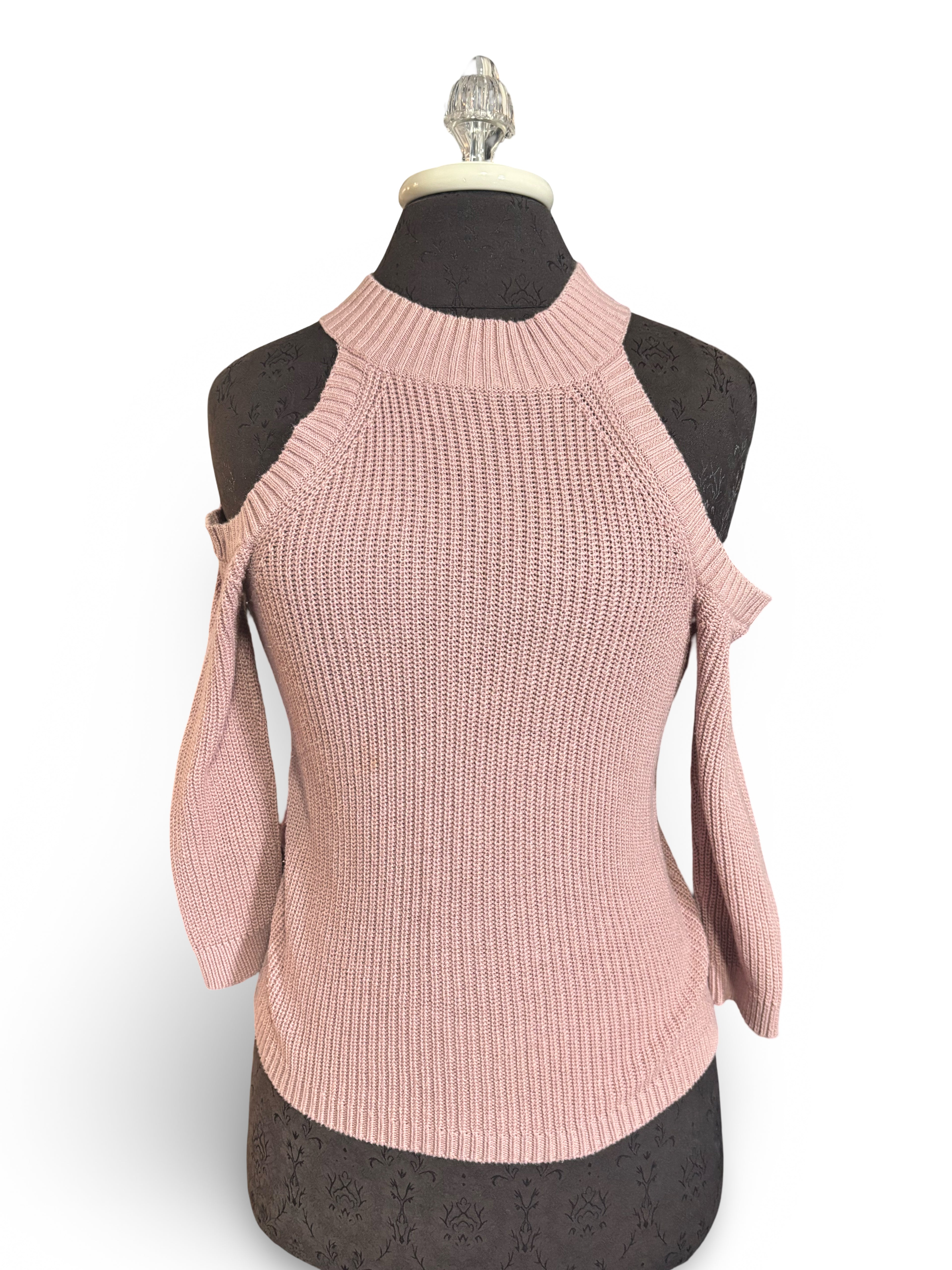 Cold Shoulder Knit Top