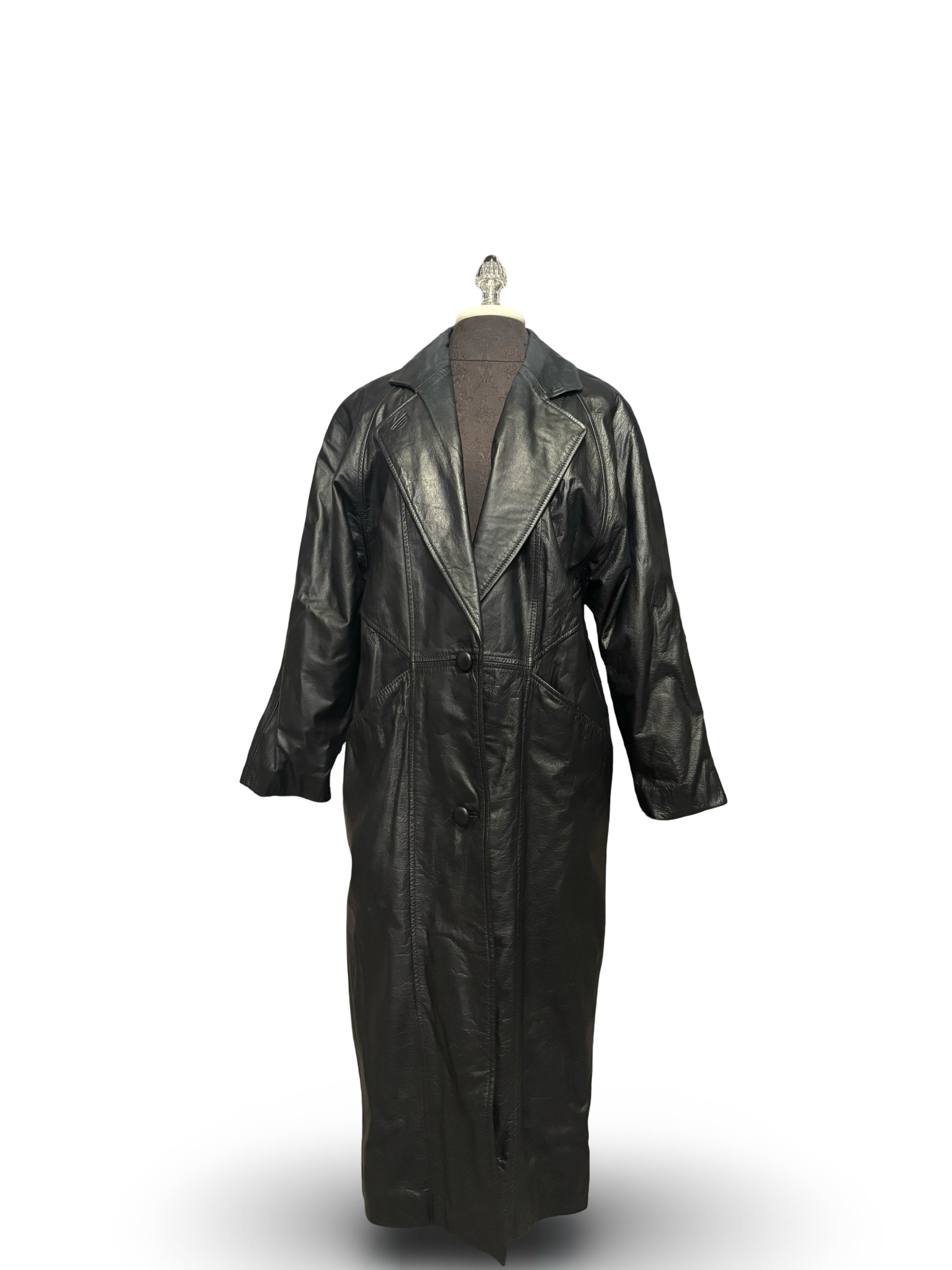 Bechamel Genuine Leather Trench Coat