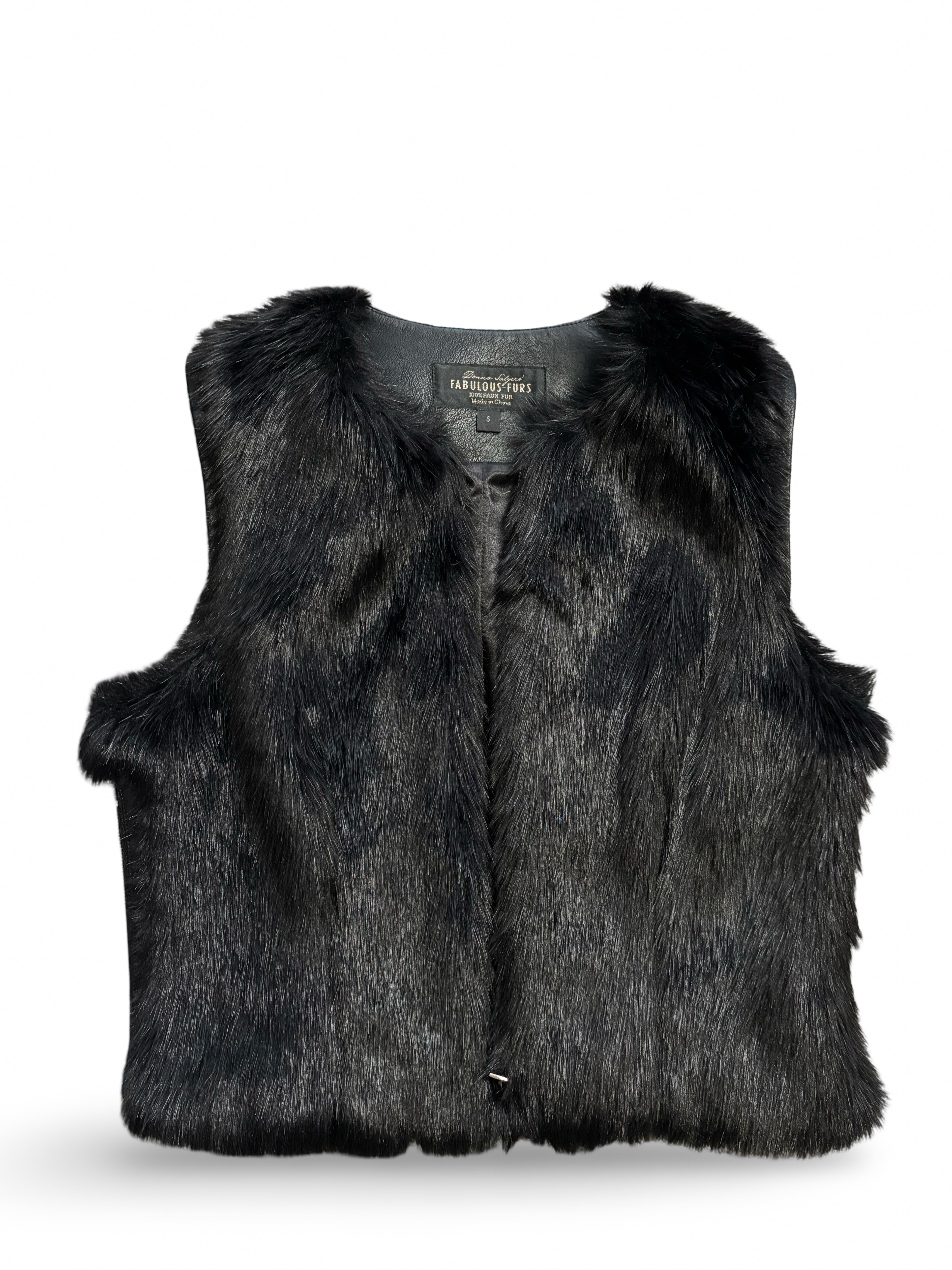 Faux Fur Zipper Closure Vest
