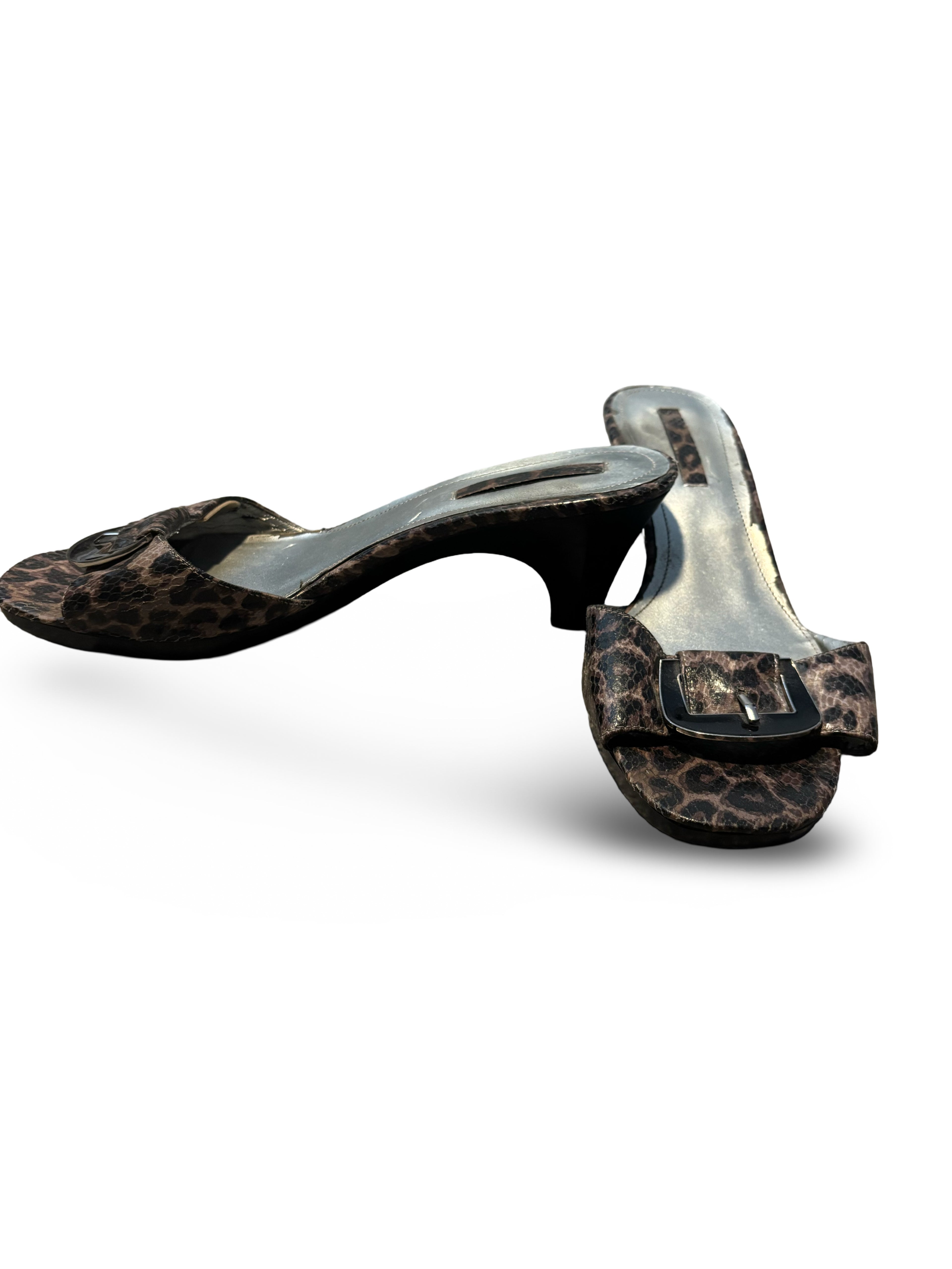 Bandolino Leopard Print Kitten Heels