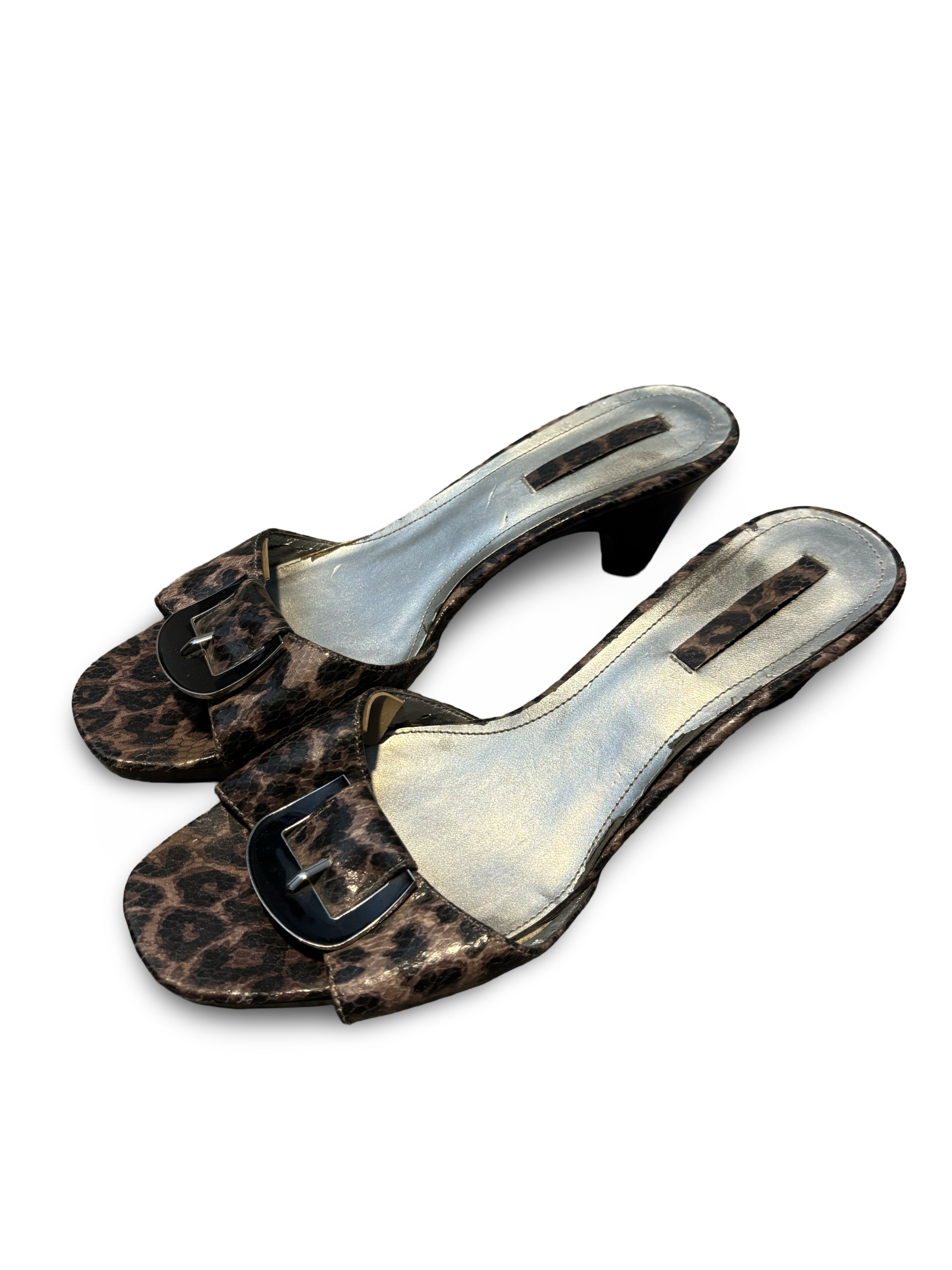 Bandolino Leopard Print Kitten Heels