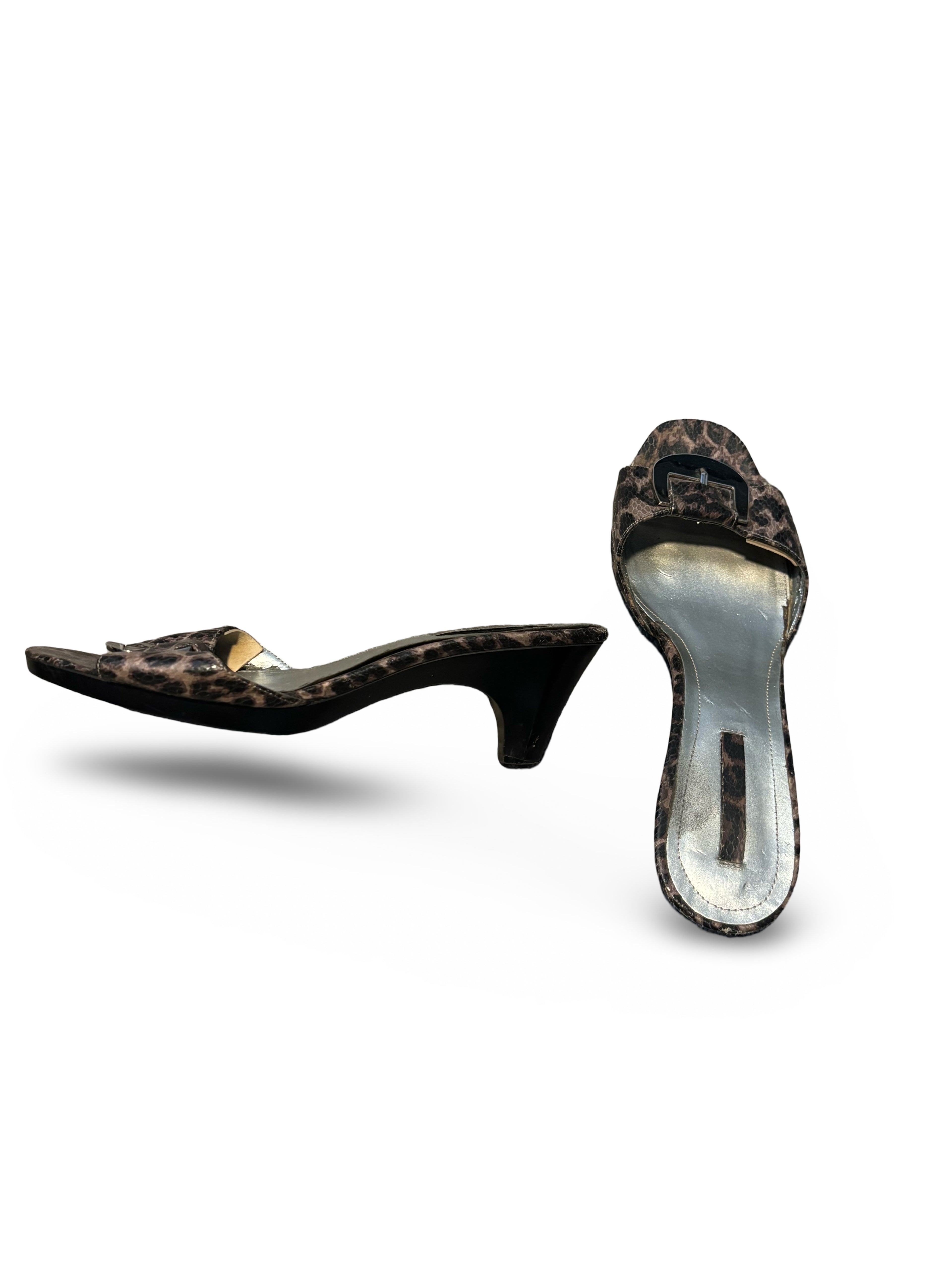 Bandolino Leopard Print Kitten Heels