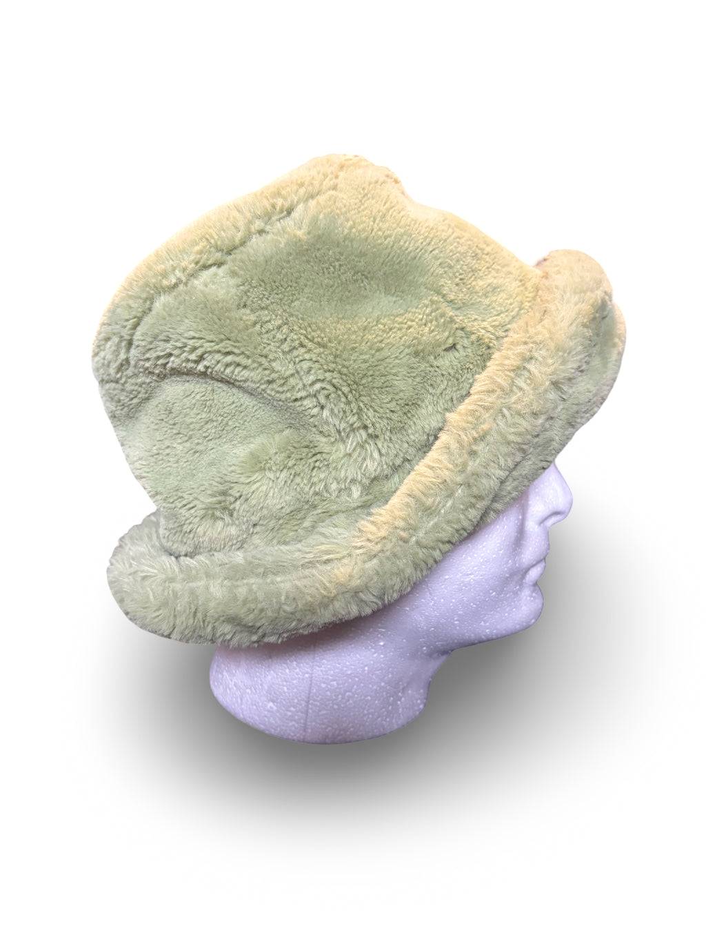 Green Fuzzy Bucket Hat