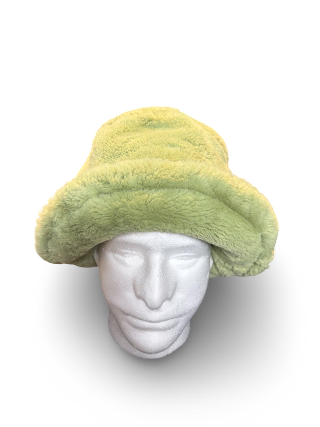 Green Fuzzy Bucket Hat
