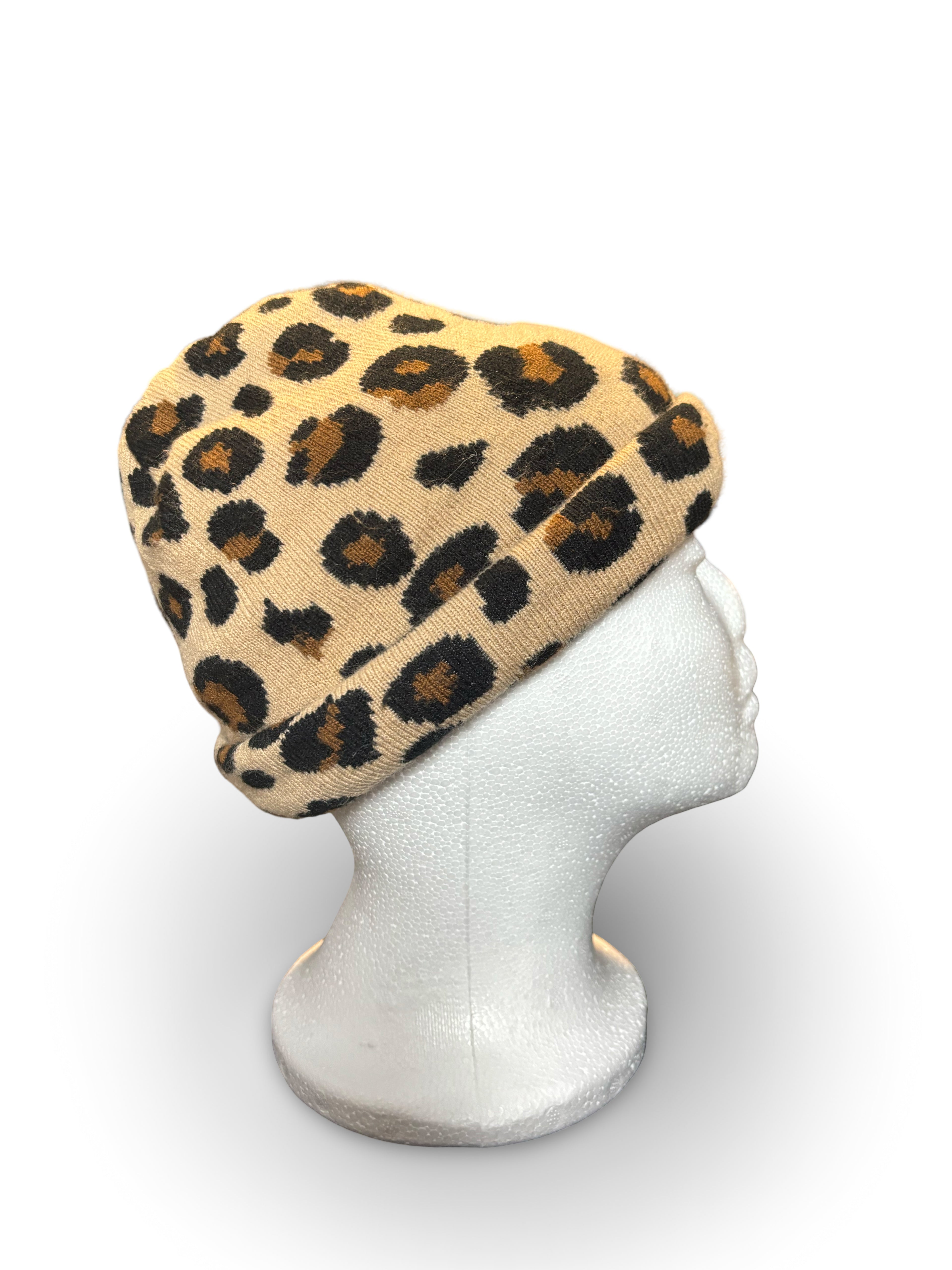 Leopard Print Beanie