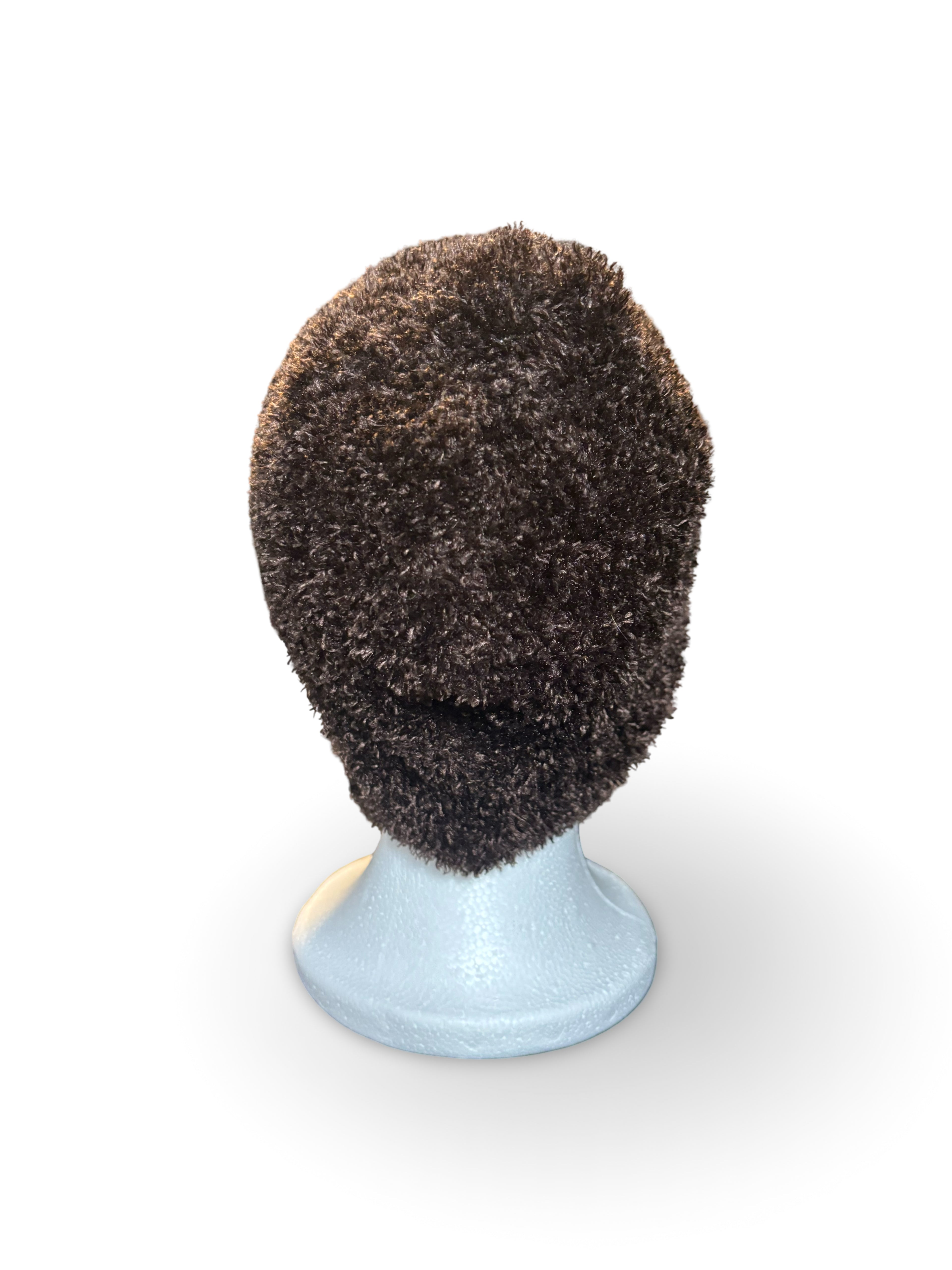 Brown Fuzzy Beanie