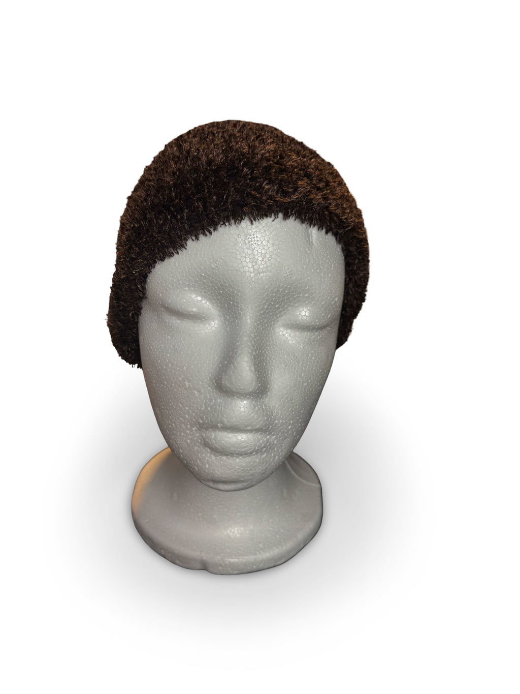 Brown Fuzzy Beanie