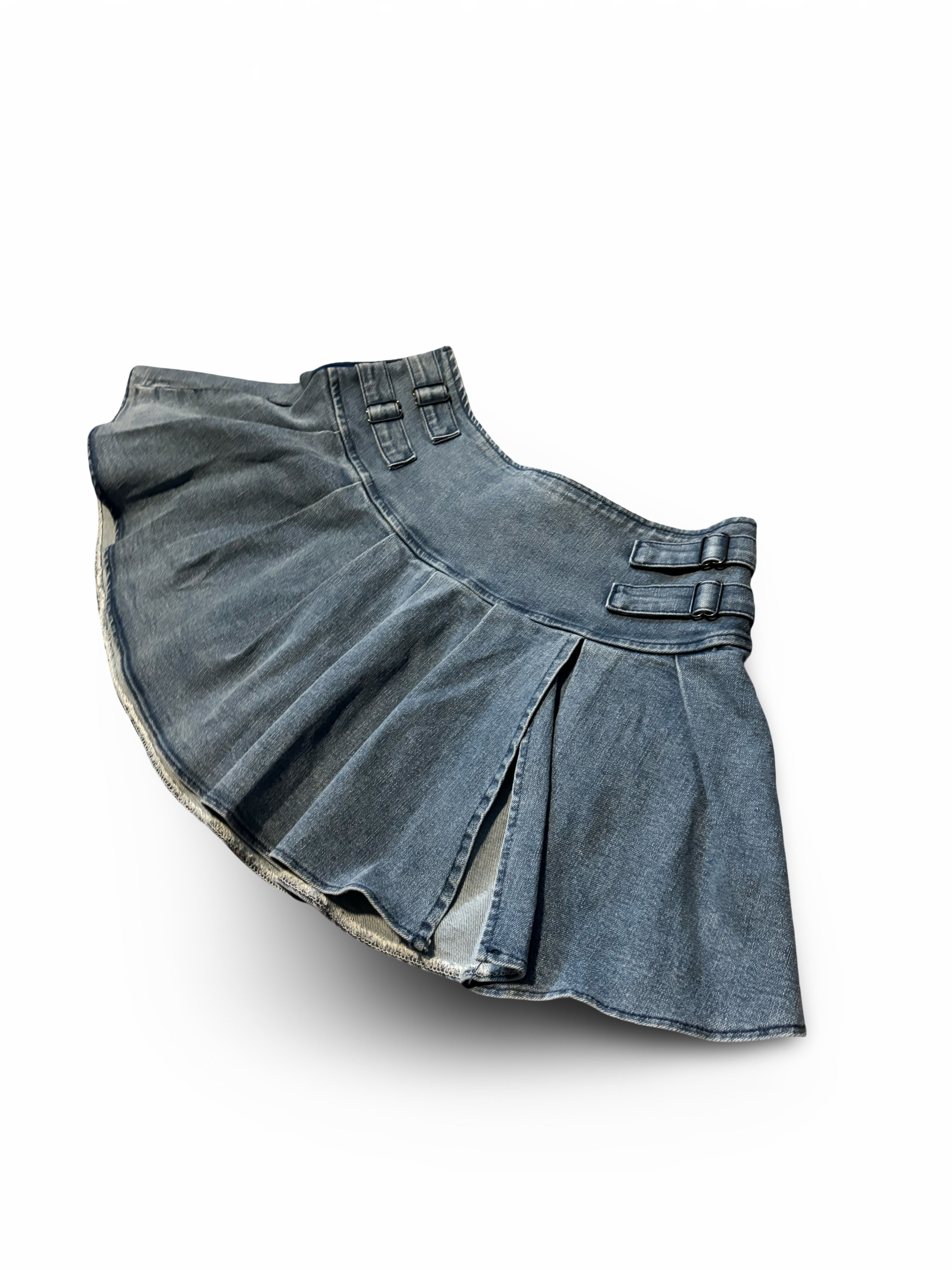 Denim Skirt With Slit