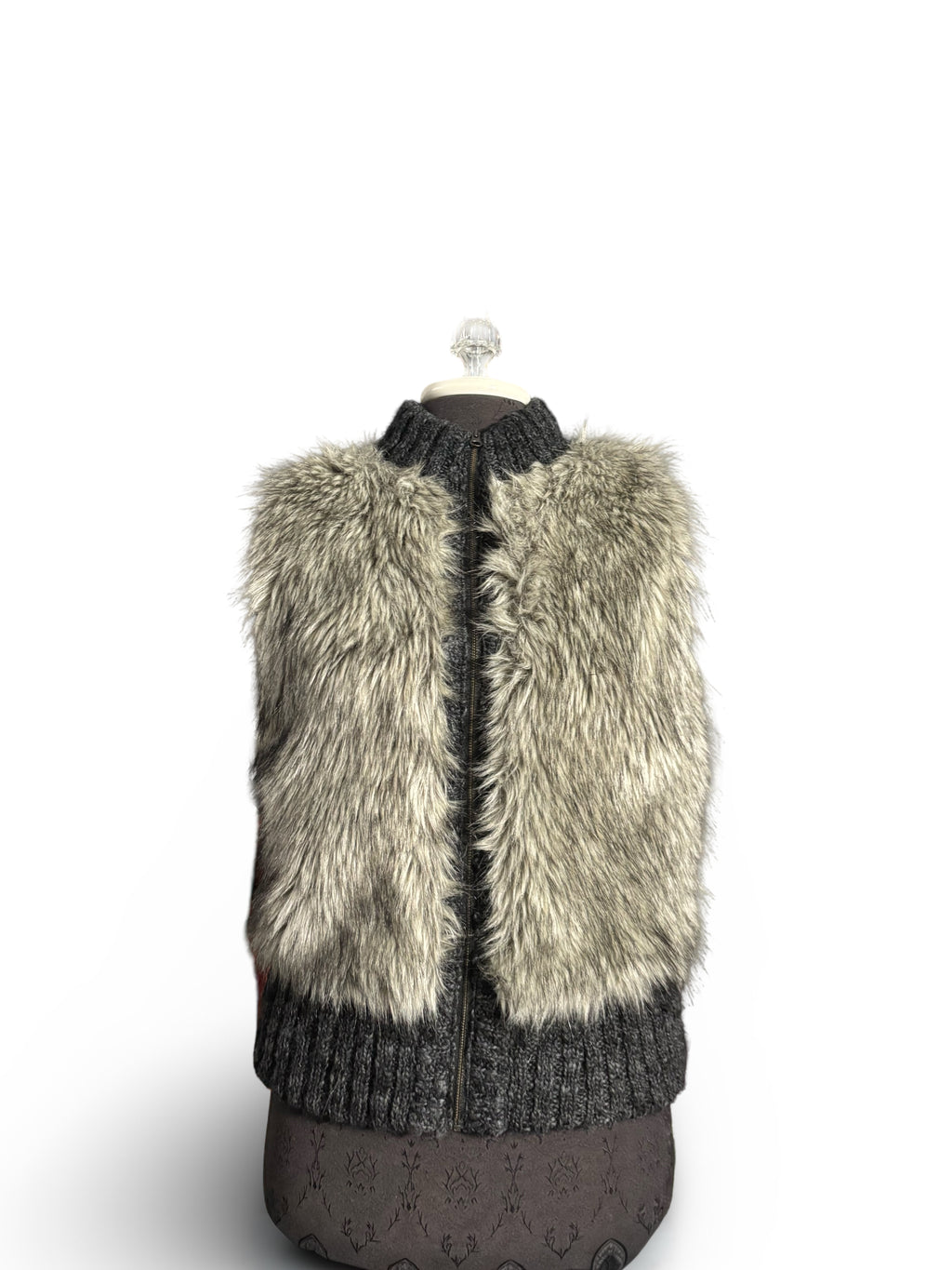 LOFT Faux Fur Zip Vest