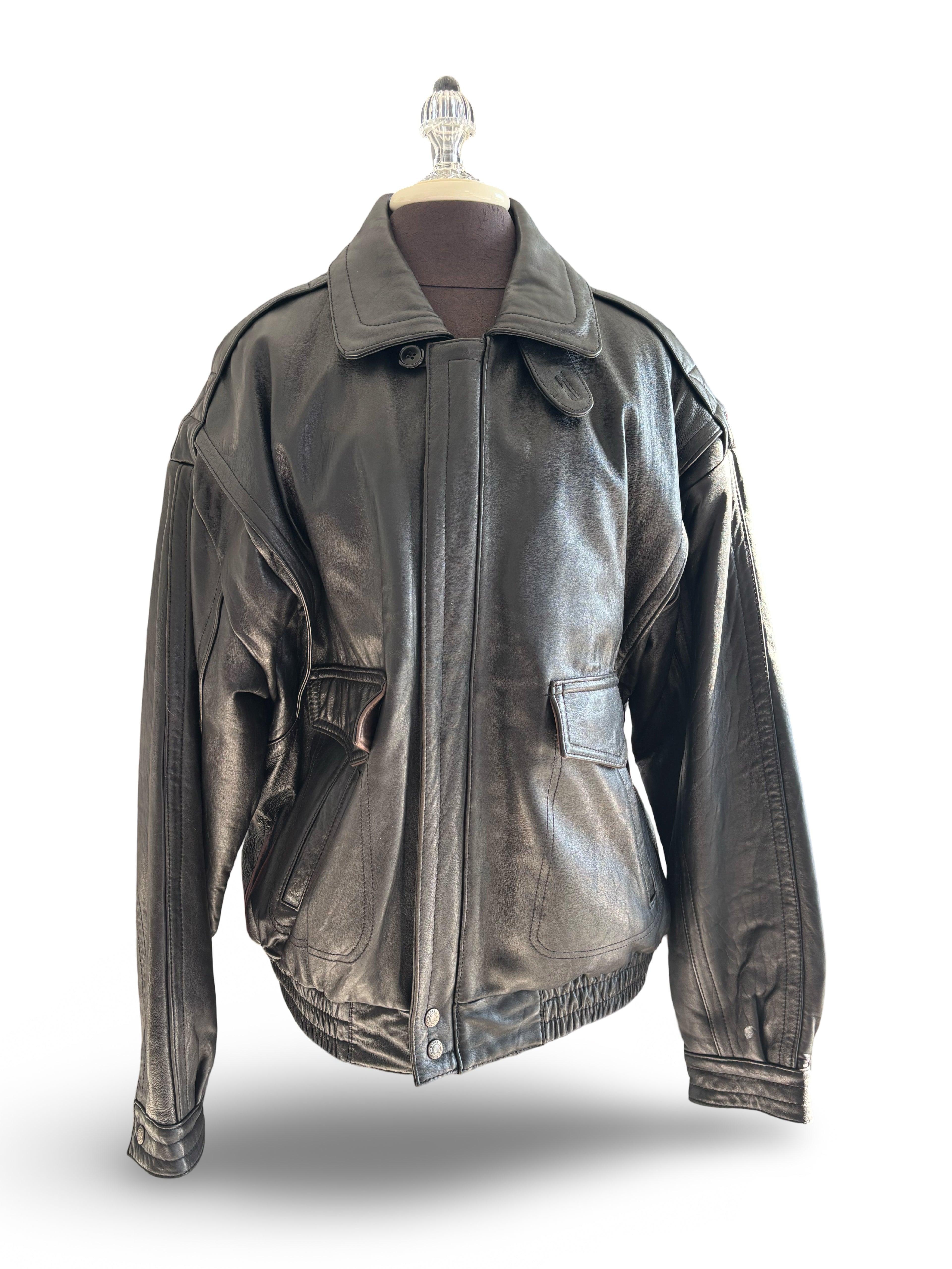 Roundtree & Yorkee genuine leather coat