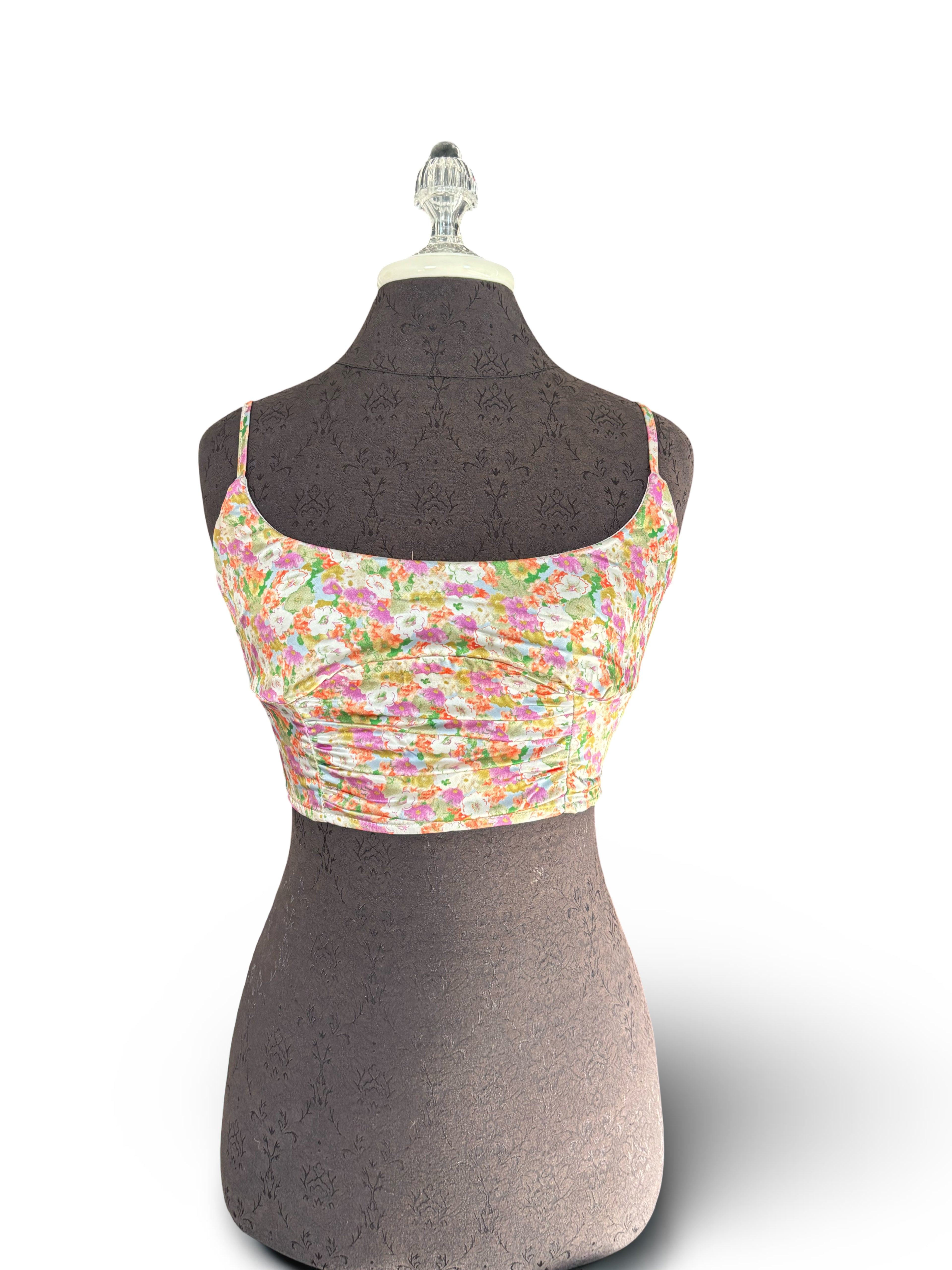 Floral Back Tie Shirt