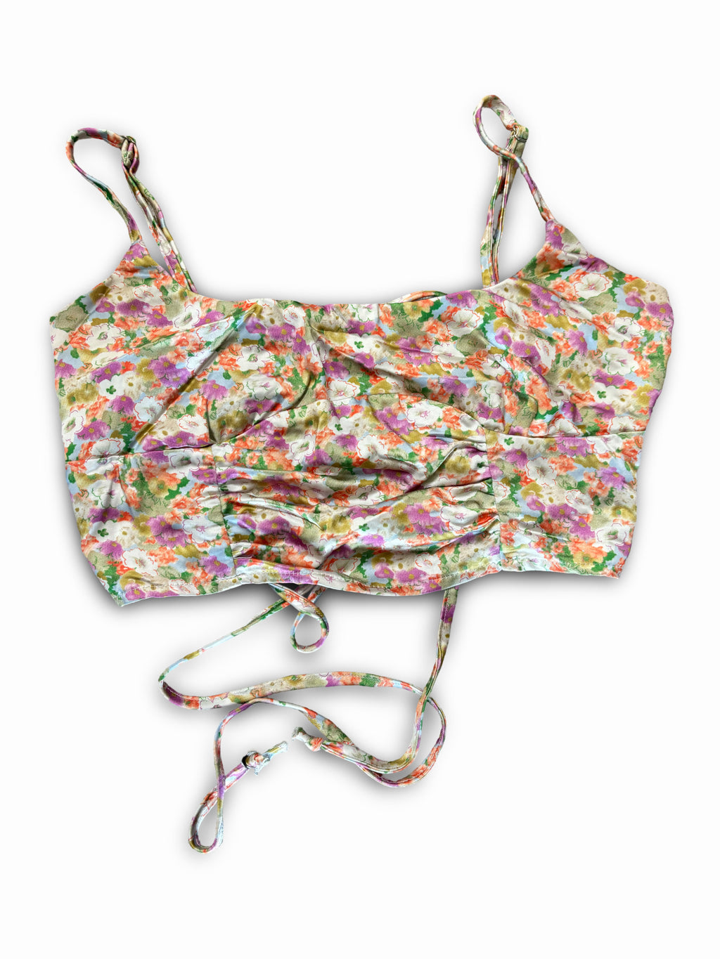 Floral Back Tie Shirt