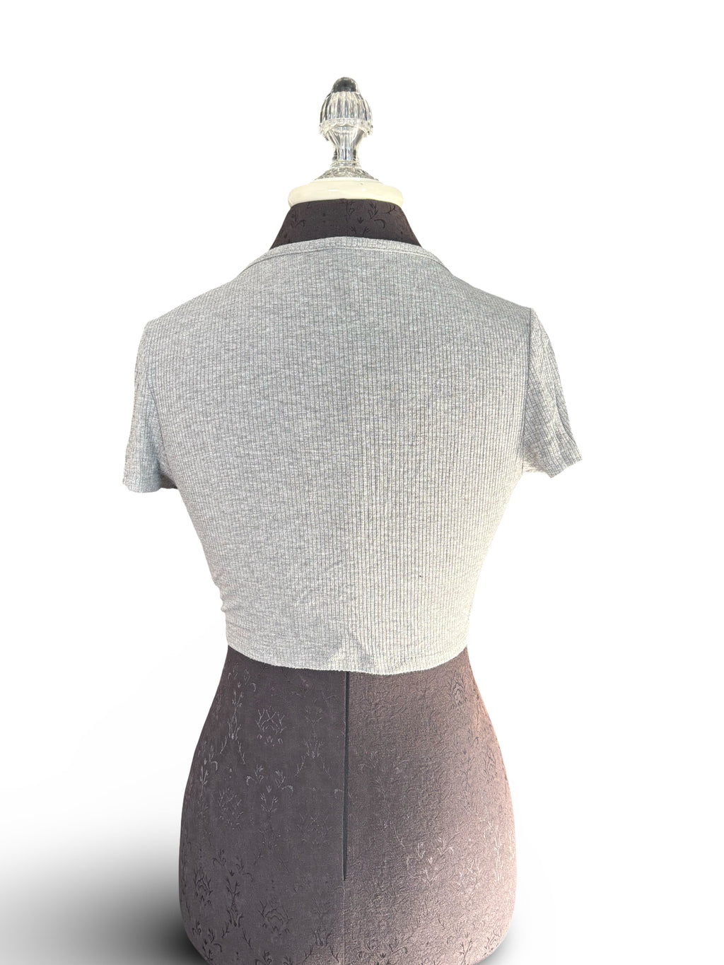 SHEIN Button Up Crop Top