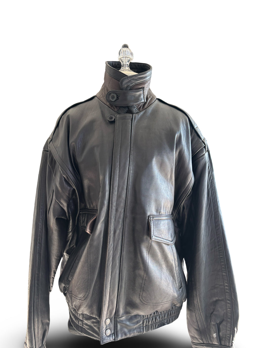 Roundtree & Yorkee genuine leather coat