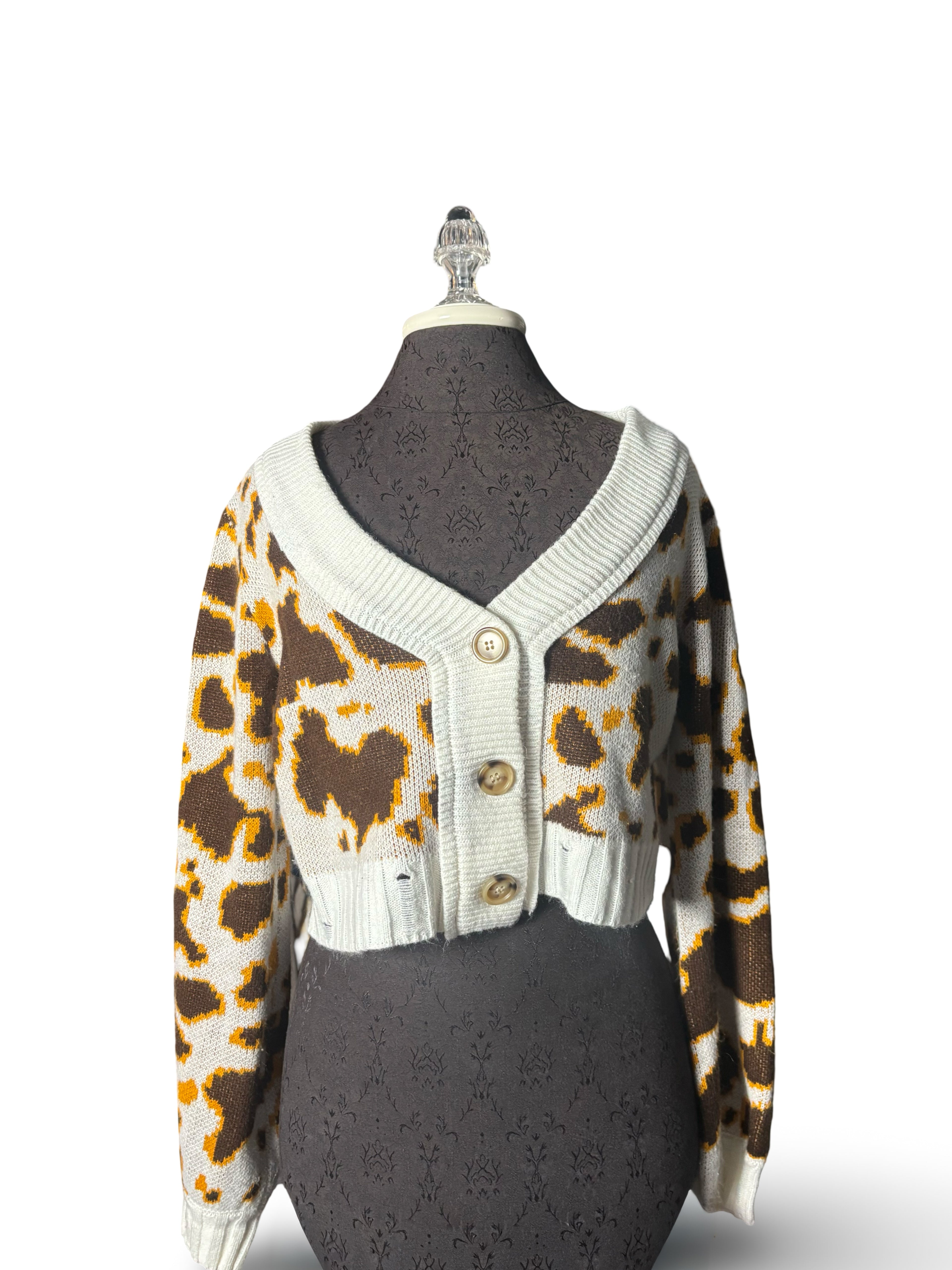 Peach Love Cropped Sweater